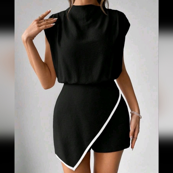 Women's Khaki Lapel Neck Short Jumpsuit - Picture 1 of 4